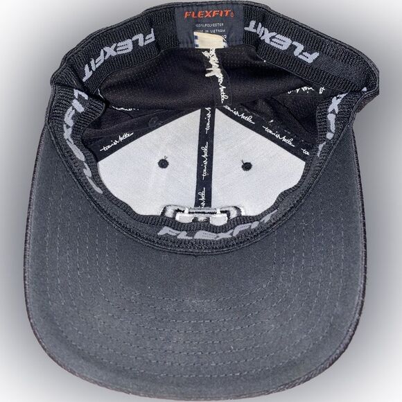 Travis Mathew Hat Mens Large-XL Black Flex Embroidered Logo Golf - Picture 5 of 6